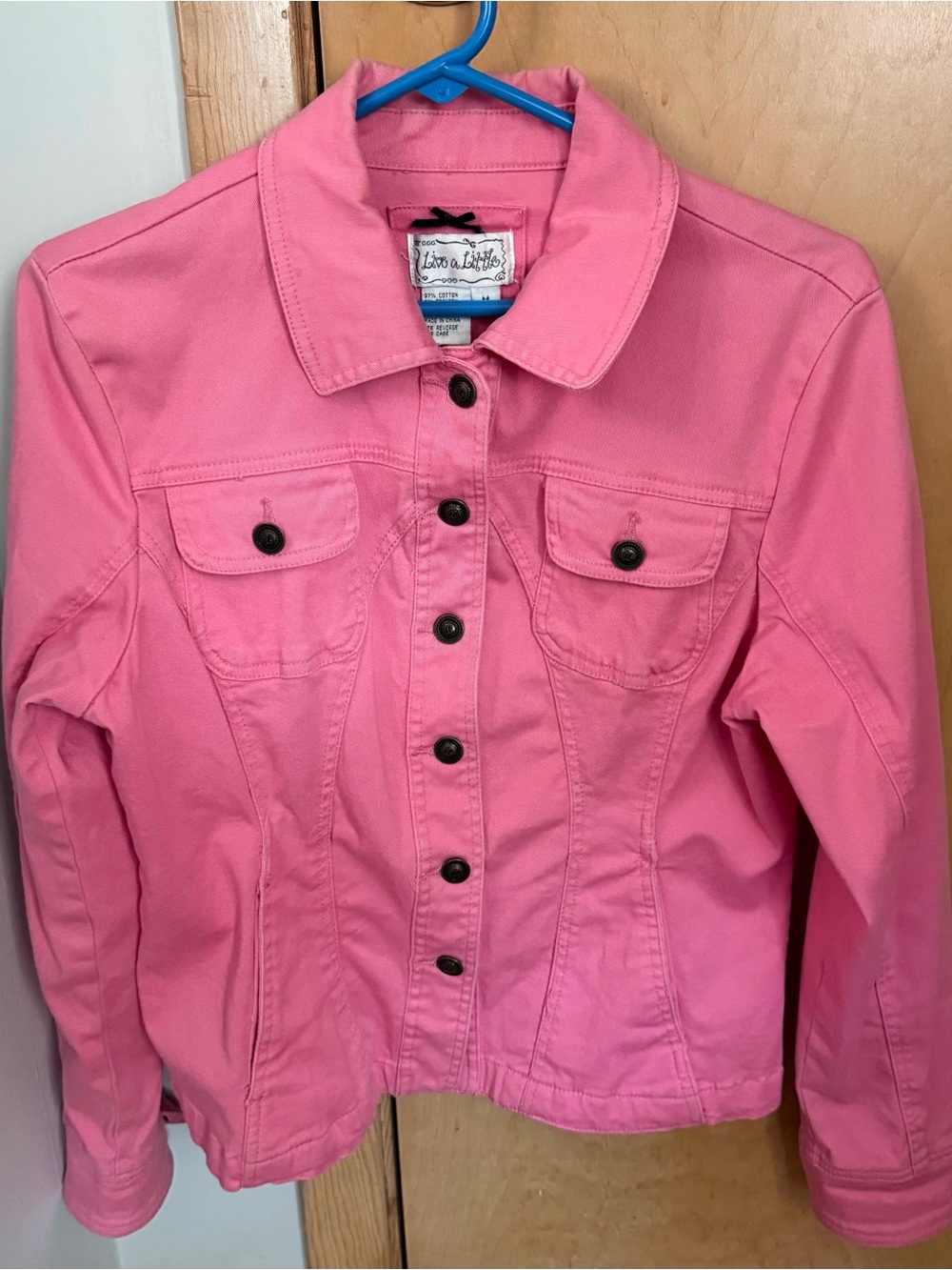 Live a Little Pink Button-Front Jacket